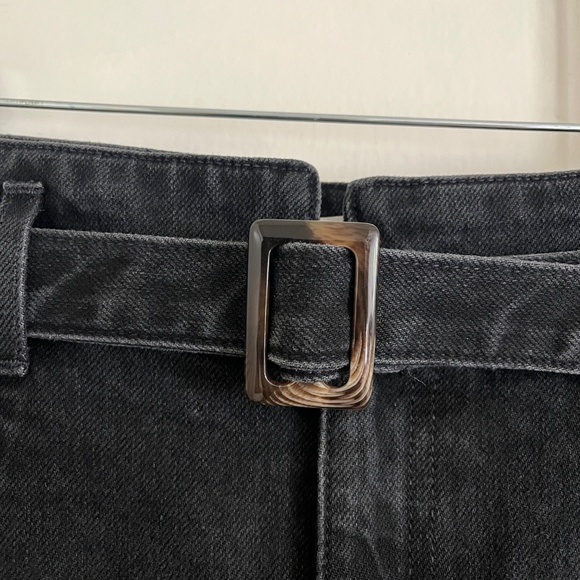 Reformation Kayo high + skinny jean (w/ belt!) | Size 28 | Washed Black (Erie) - Picture 10 of 15